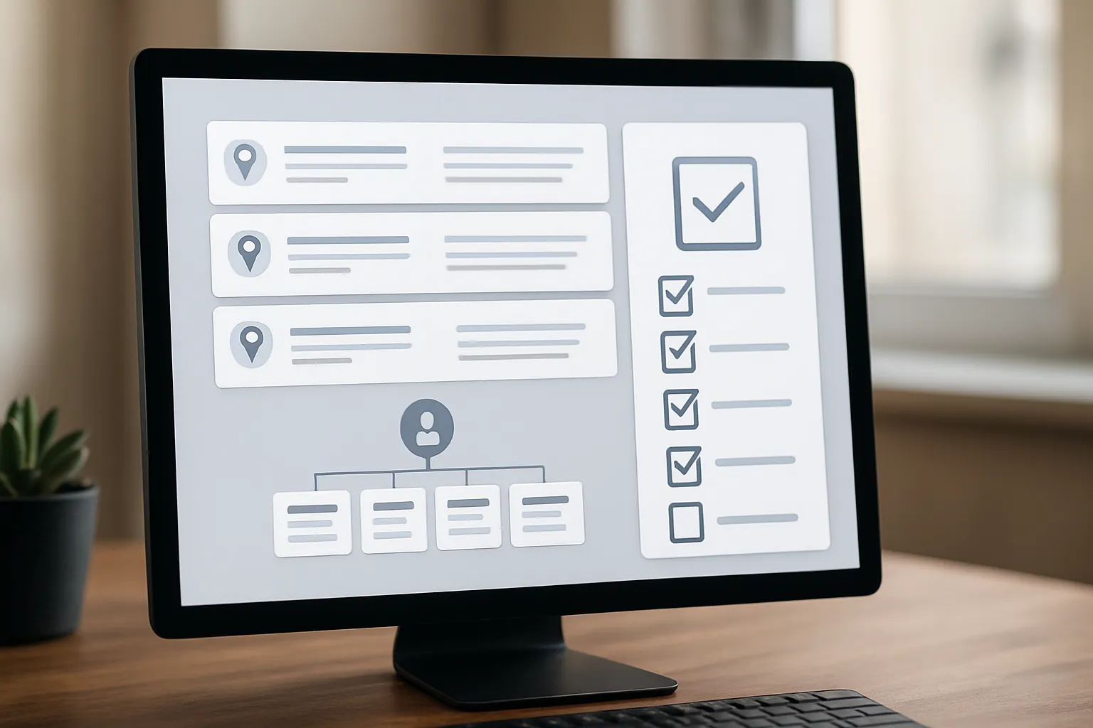 Local keyword research dashboard showing service and city combinations