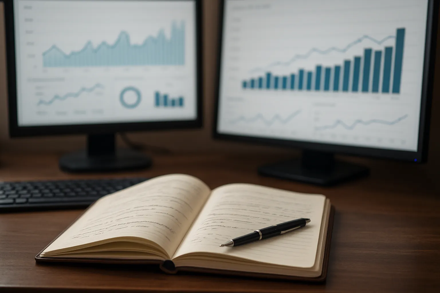 SEO analytics dashboard showing keyword performance metrics and ranking data