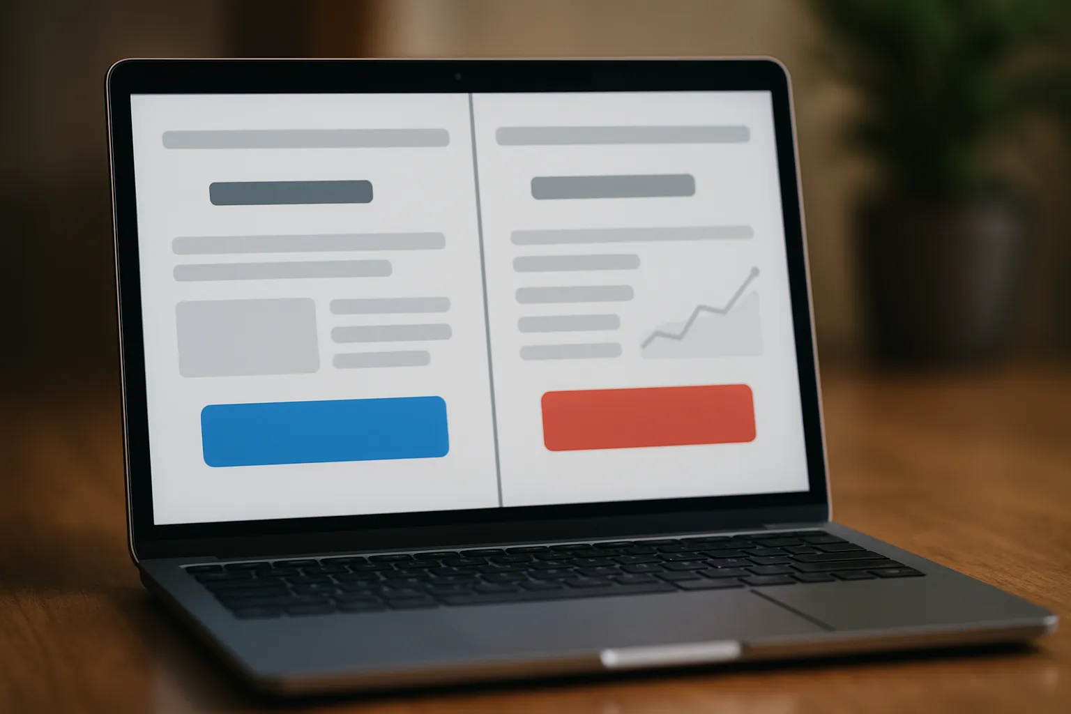CTA optimizasyonu ve kullanıcı deneyimi iyileştirme sürecini gösteren web sayfası tasarımı