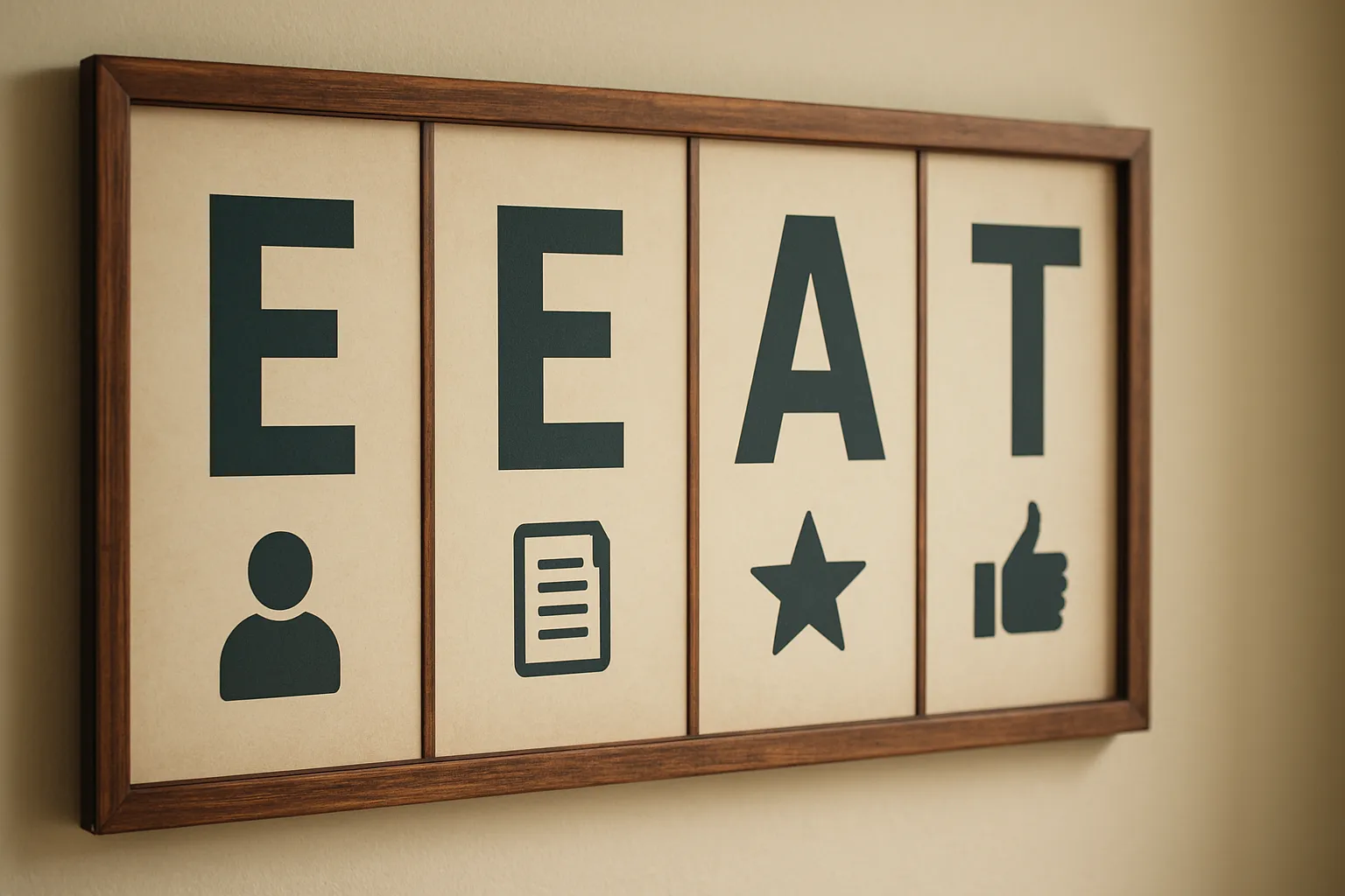 E-E-A-T dört kriteri: Deneyim, Uzmanlık, Yetkinlik ve Güvenilirlik şeması