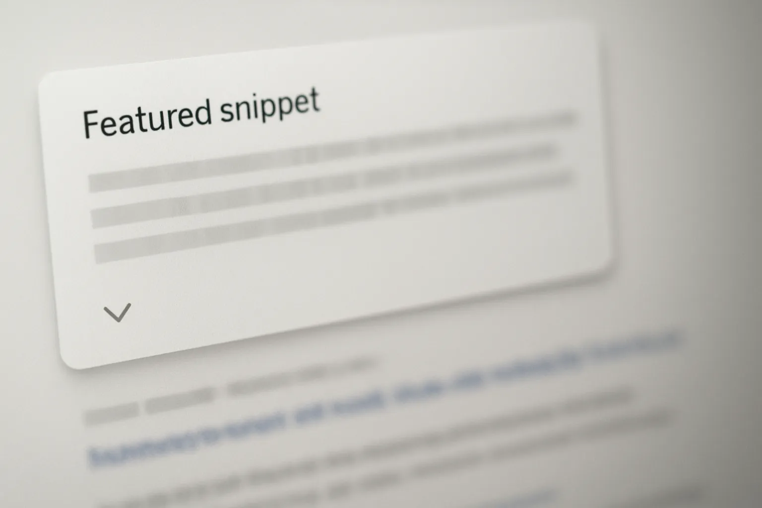 Featured snippet örneği Google arama sonuçlarında sıfırıncı sıra