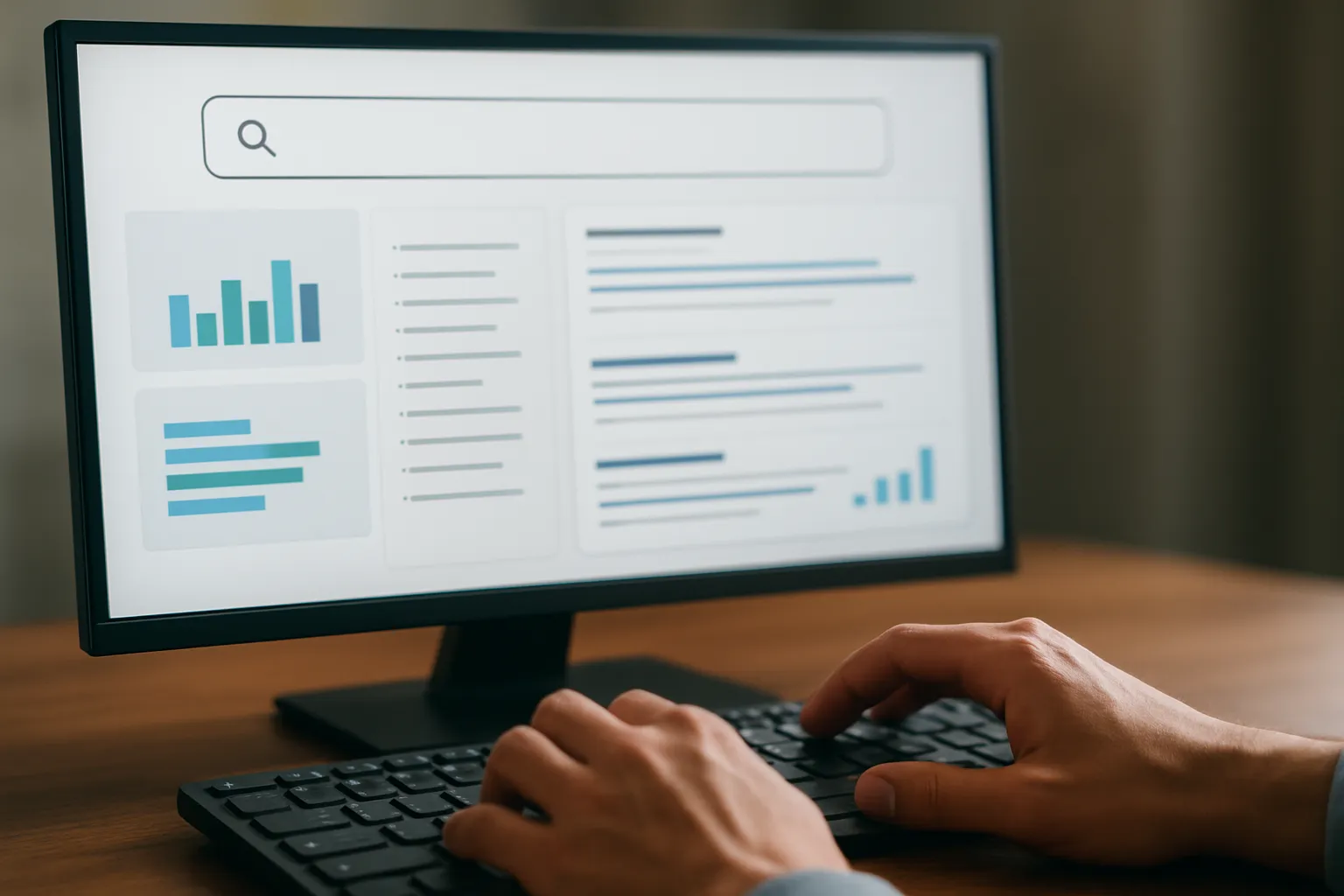 AI SEO content generator dashboard showing keyword research and automated publishing workflow