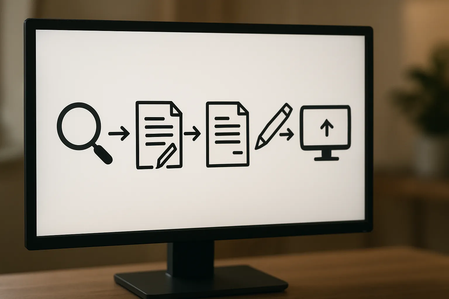 Graph showing AI content ranking performance over 16 months with and without human editing