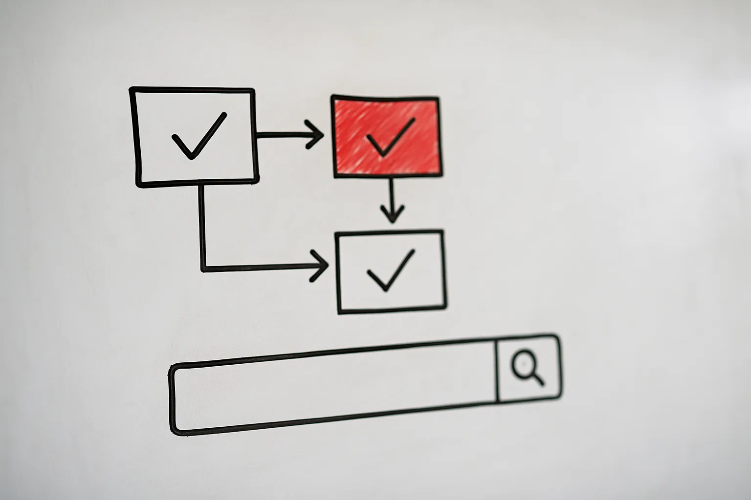 Content optimization tool interface showing AI search visibility score and SERP performance metrics