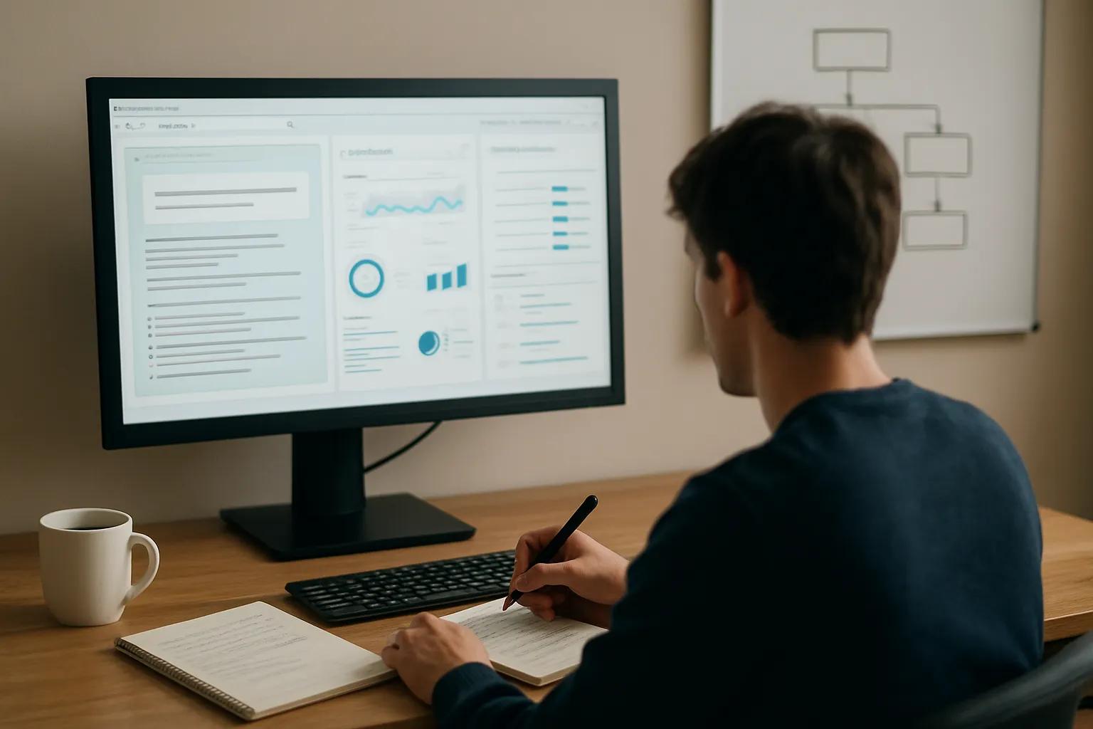 AI content generation integrated with competitor analysis and real-time SEO scoring