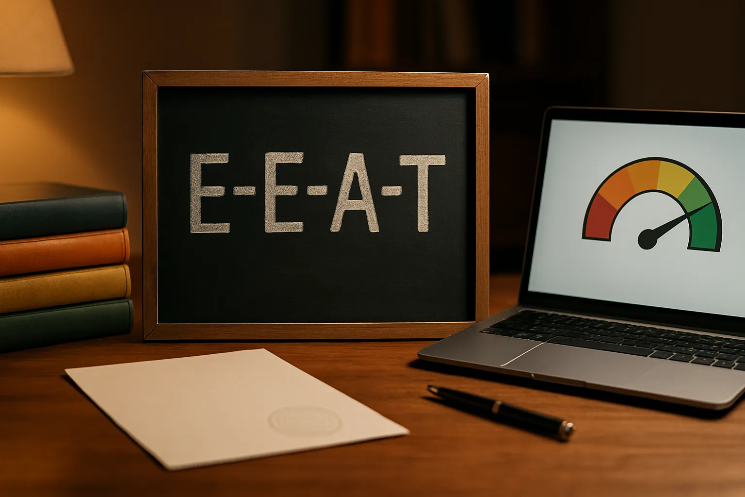 E-E-A-T content framework showing experience expertise authoritativeness and trustworthiness signals