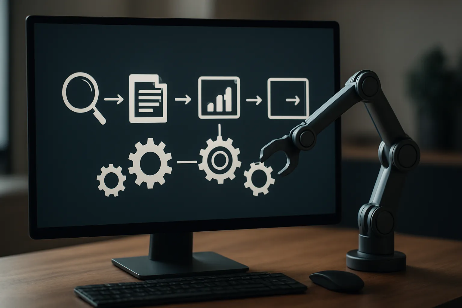 End-to-end SEO automation workflow from keyword discovery to auto-publishing